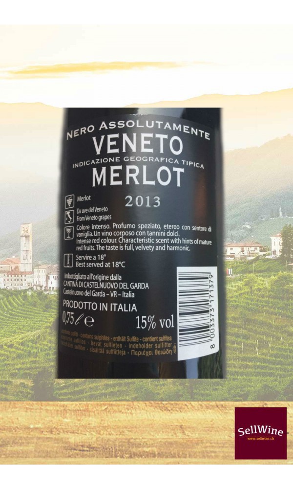 Sellwine-Cantina Castelnuovo del Garda Bosco Del Gal Nero Assolutamente Merlot Veneto IGT 2013-Etichetta