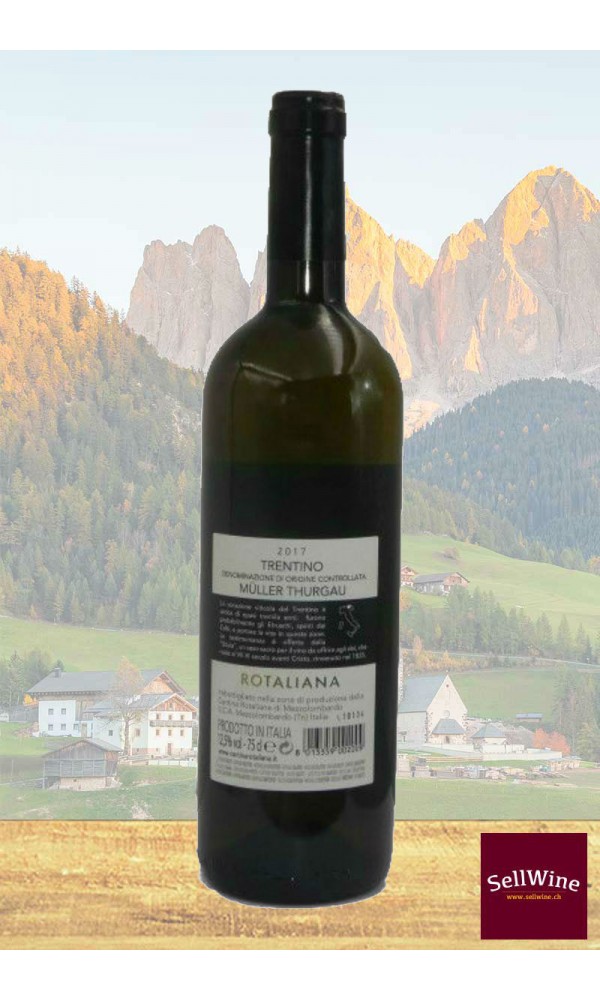 SellWine-Cantina Rotaliana Müller Thurgau Trentino DOC 2017-Etichetta1